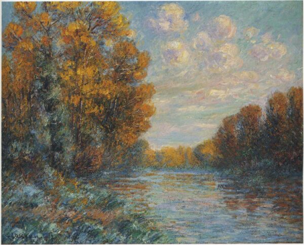By the River in Autumn II by Gustave Loiseau, hand-painted oil painting reproduction