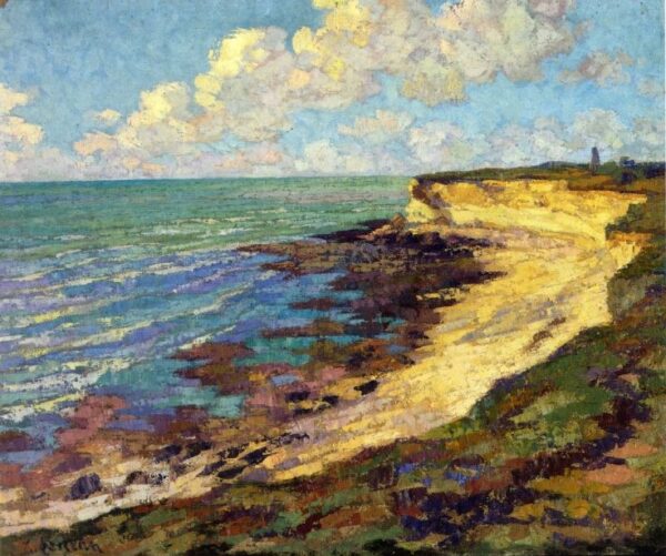By the Sea by Gustave Loiseau, hand-painted oil painting reproduction