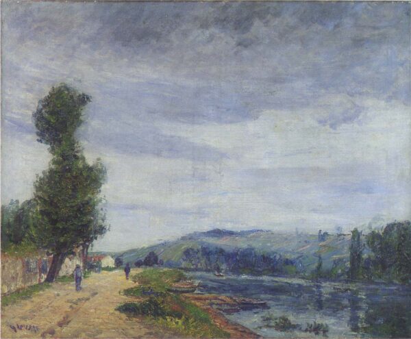 By the Seine – Stormy Weather by Gustave Loiseau, hand-painted oil painting reproduction