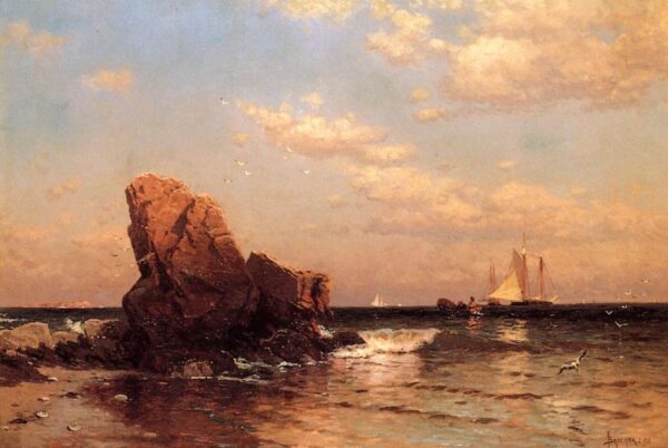 By the Shore by Alfred Thompson Bricher, hand-painted oil painting reproduction