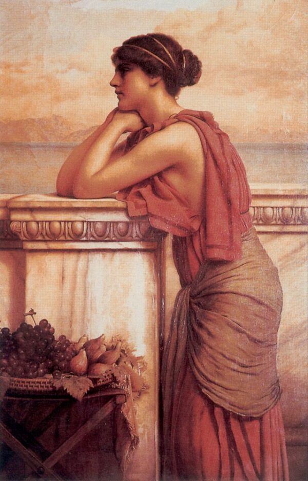 By the Wayside by John William Godward, hand-painted oil painting reproduction