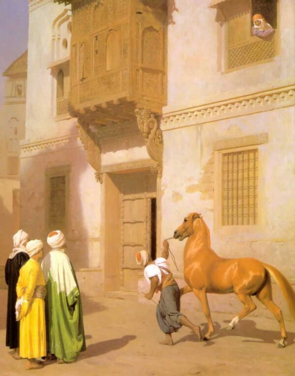 Cairene Horse Dealer by Jean-Léon Gérôme, hand-painted oil painting reproduction