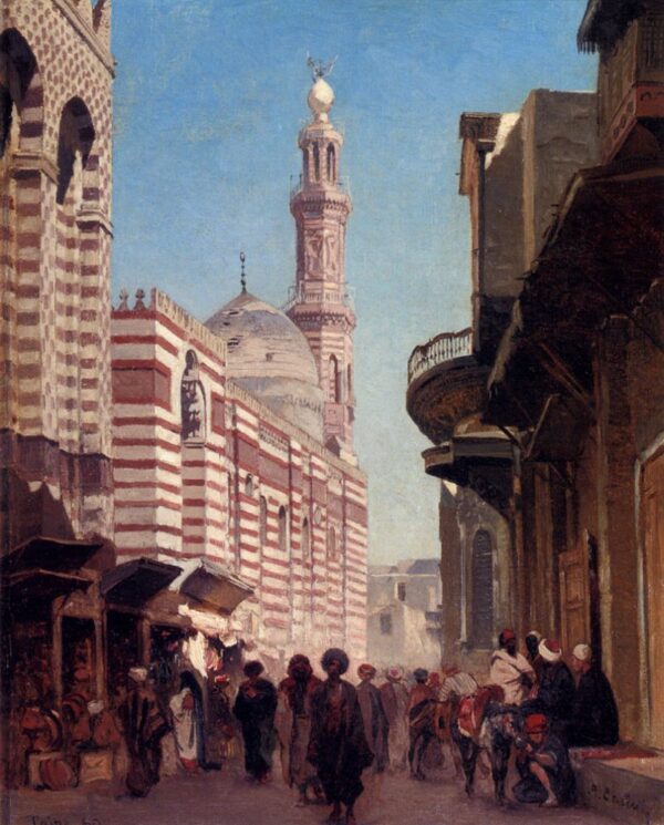 Cairo by Alberto Pasini, hand-painted oil painting reproduction