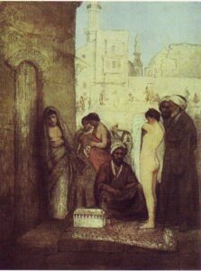 Cairo Slave Marke by Maurycy Gottlieb, hand-painted oil painting reproduction