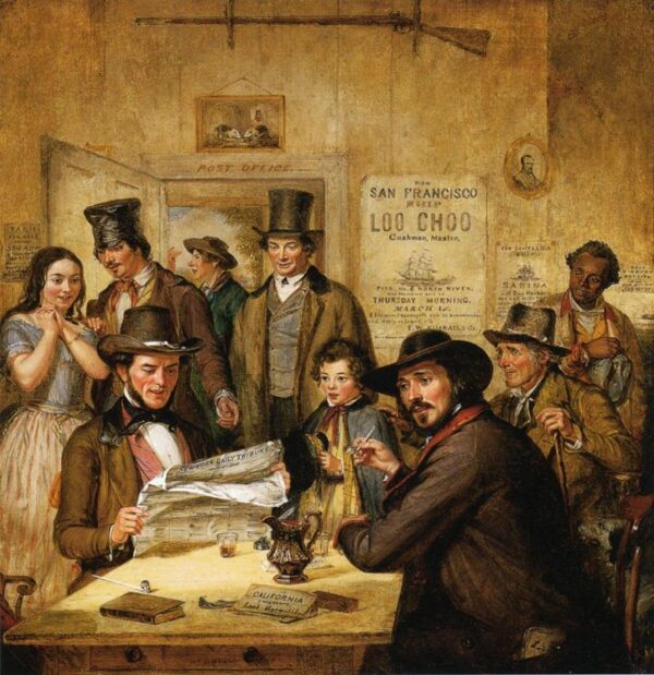 California News by William Sidney Mount, hand-painted oil painting reproduction