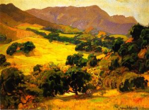 California Oaks by Franz Bischoff, hand-painted oil painting reproduction