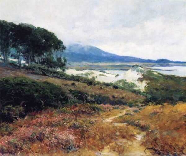 California Poppy Field by Guy Rose, hand-painted oil painting reproduction