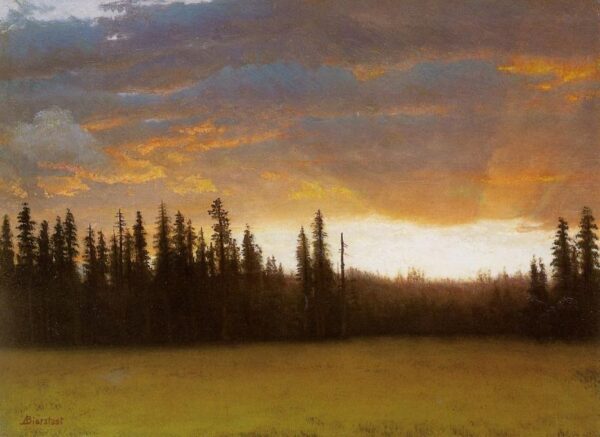 California Sunset by Albert Bierstadt, hand-painted oil painting reproduction