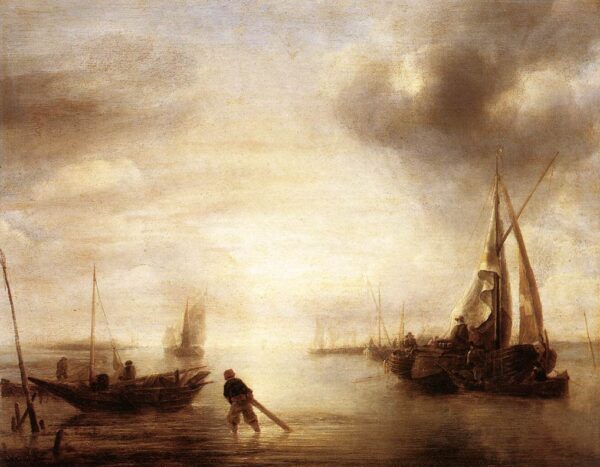 Calm by Jan van de Cappelle, hand-painted oil painting reproduction