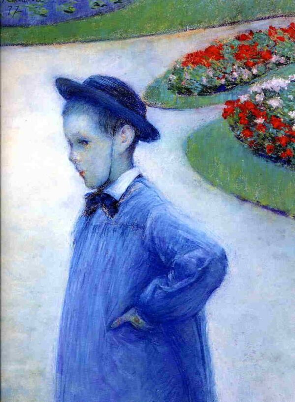 Camille Daurelle in the Park at Yerres by Gustave Caillebotte, hand-painted oil painting reproduction