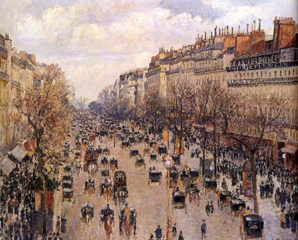 Boulevard Montmarte by Camille Pissarro, hand-painted oil painting reproduction
