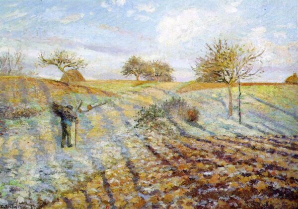 Gelee blanche by Camille Pissarro, hand-painted oil painting reproduction