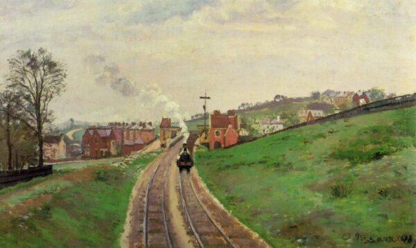 Lordship Lane Station by Camille Pissarro, hand-painted oil painting reproduction