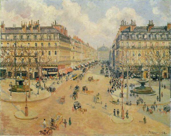 Morning Sunshine by Camille Pissarro, hand-painted oil painting reproduction
