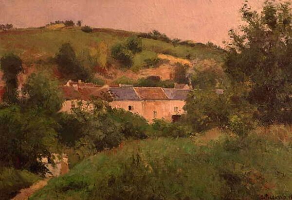 Village Path by Camille Pissarro, hand-painted oil painting reproduction