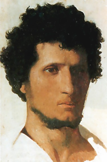 Head of a Peasant of the Roman Campagna by Jean-Léon Gérôme, hand-painted oil reproduction