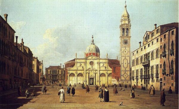 Campo Santa Maria Formosa by Canaletto, hand-painted oil painting reproduction