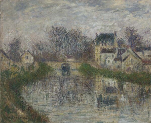 Canal at Moret by Gustave Loiseau, hand-painted oil painting reproduction