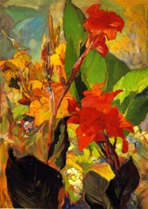 Cannas by Franz Bischoff, hand-painted oil painting reproduction