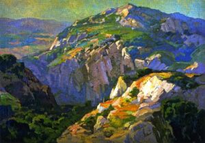 Canyon Green by Franz Bischoff, hand-painted oil painting reproduction