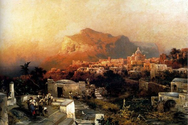 Capri by Franz Richard Unterberger, hand-painted oil painting reproduction
