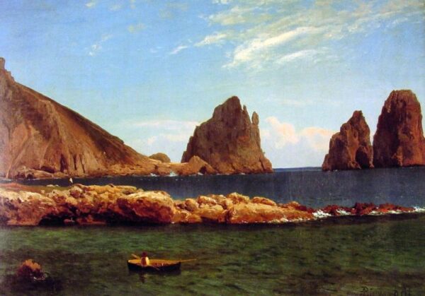 Capri by Albert Bierstadt, hand-painted oil reproduction