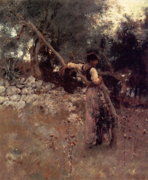 Capri Girl by John Singer Sargent, hand-painted oil painting reproduction