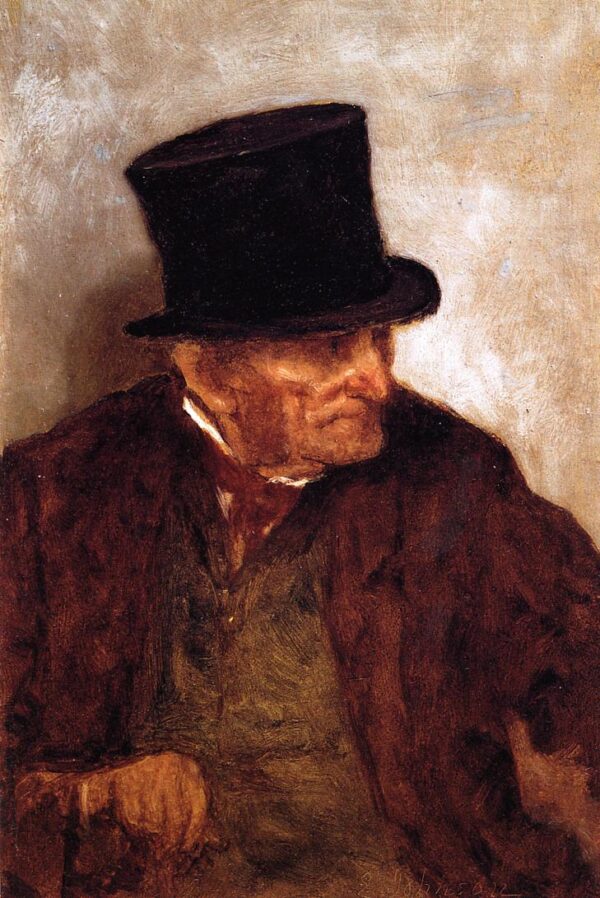 Captain Nathan H. Manter by Eastman Johnson, hand-painted oil painting reproduction