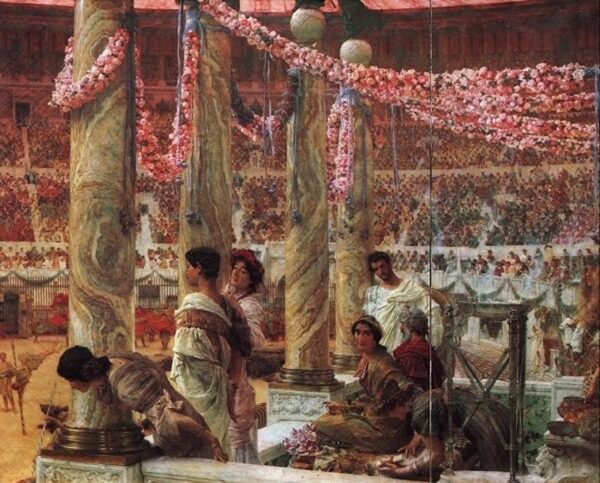 Caracalla and Geta by Lawrence Alma-Tadema, hand-painted oil painting reproduction