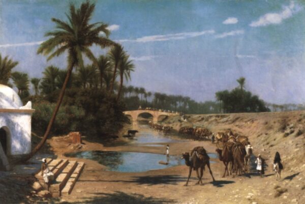 Caravan by Jean-Léon Gérôme, hand-painted oil painting reproduction