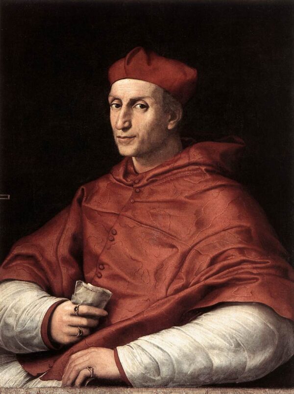 Portrait of Cardinal Bibbiena by Raphael Sanzio, hand-painted oil painting reproduction