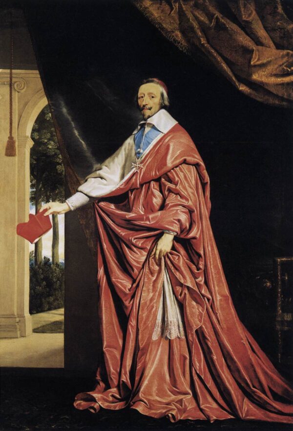 Cardinal Richelieu by Philippe de Champaigne, hand-painted oil painting reproduction