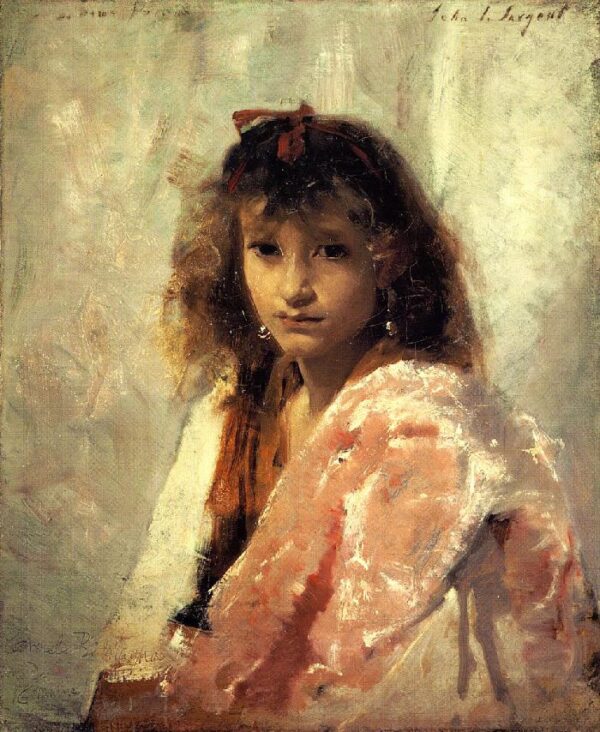 Carmela Bertagna by John Singer Sargent, hand-painted oil painting reproduction