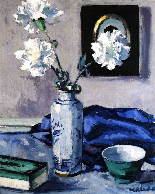 Carnations by Francis Cadell, hand-painted oil reproduction