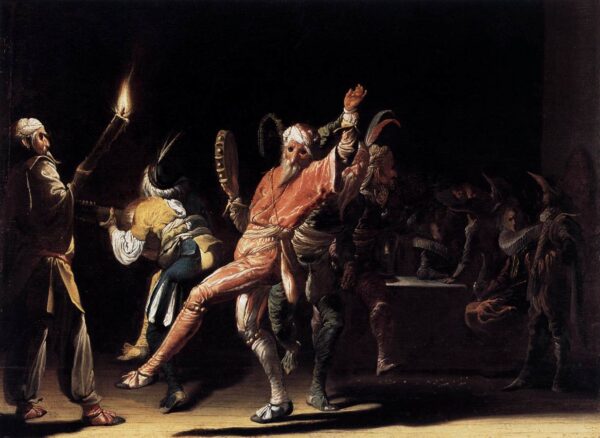 Carnival Clowns by Willem Cornelisz Duyster, hand-painted oil painting reproduction