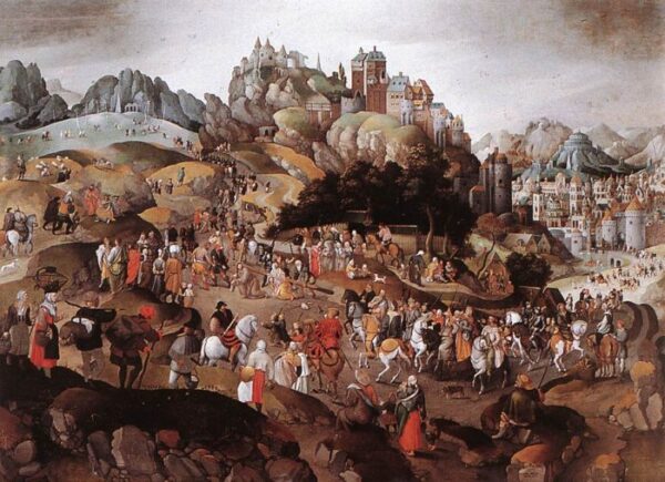 Carrying the Cross by Abel Grimmer, hand-painted oil painting reproduction