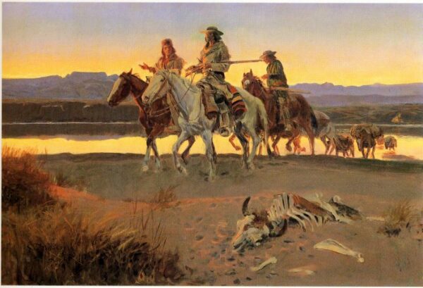 Carson’s Men by Charles Marion Russell, hand-painted oil painting reproduction