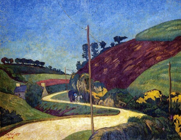 The Stagecoach Road in the Country with a Cart by Paul Sérusier, hand-painted oil painting reproduction