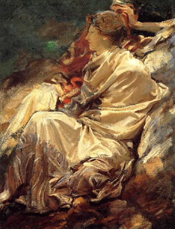 Cashmere Shawl by John Singer Sargent, hand-painted oil painting reproduction