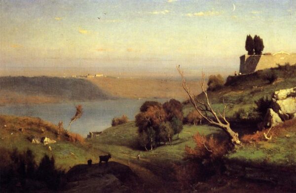 Castel Gandolfo by George Inness, hand-painted oil painting reproduction