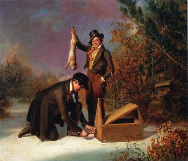 Catching Rabbits by William Sidney Mount, hand-painted oil painting reproduction