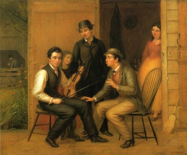 Catching the Tune by William Sidney Mount, hand-painted oil painting reproduction