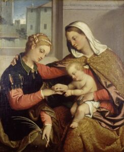 The Mystic Marriage Of Saint Catherine by Giovanni Battista Moroni, hand-painted oil painting reproduction