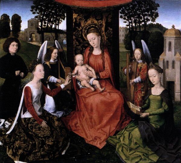 The Mystic Marriage of St. Catherine by Hans Memling, hand-painted oil reproduction