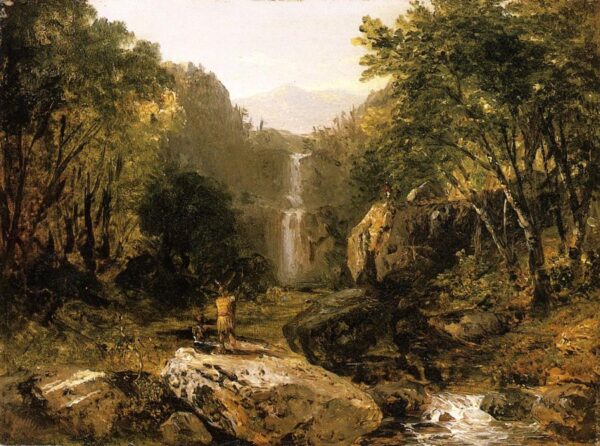 Catskill Mountain Scenery by John Frederick Kensett, hand-painted oil painting reproduction