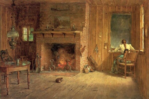 The Club House Sitting Room at Balsam Lake, Catskills by Thomas Worthington Whittredge, hand-painted oil painting reproduction