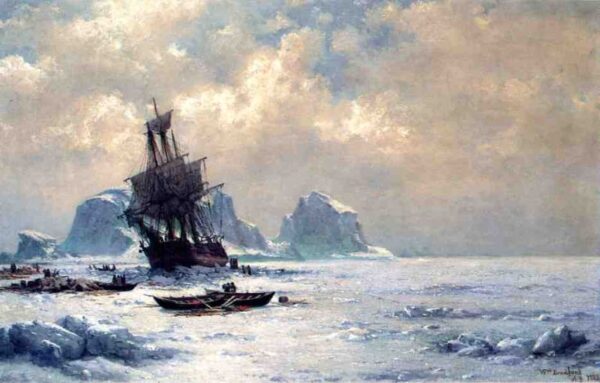 Caught in the Ice by William Bradford, hand-painted oil painting reproduction