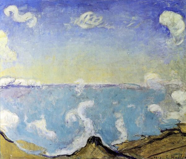 Caux Landscape with Rising Clouds by Ferdinand Hodler, hand-painted oil painting reproduction