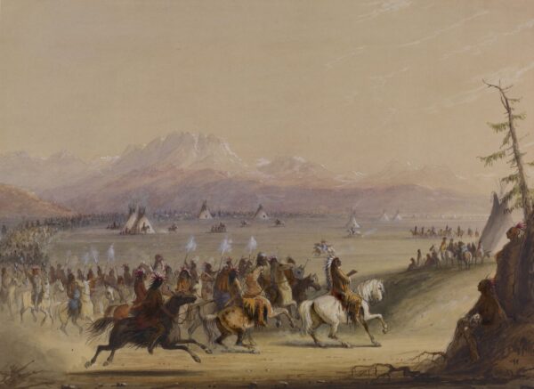 Cavalcade by Alfred Jacob Miller, hand-painted oil painting reproduction