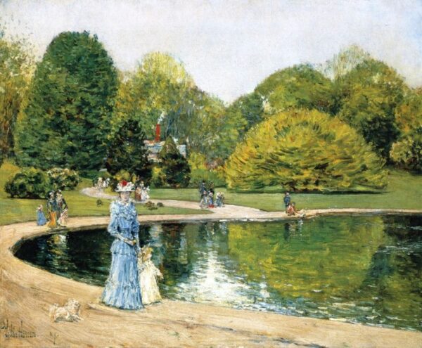 Central Park by Frederick Childe Hassam, hand-painted oil painting reproduction